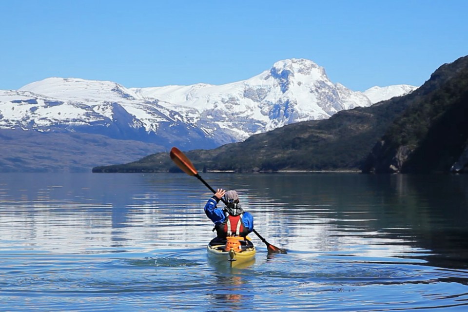 Paddling to Balmaceda